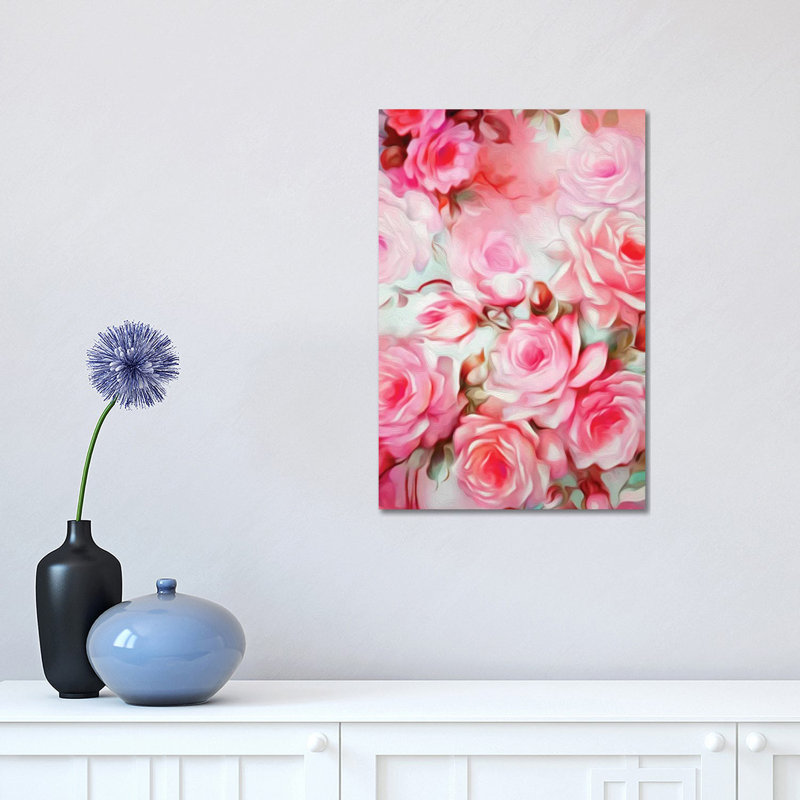 Shabby Elegance Pink by Jacqueline Maldonado - Wrapped Canvas Print, 30.48 cm H x 45.72 cm W