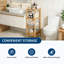 Étagère de rangement à 4 niveaux en bambou - support à lattes multifonctionnel pour salle de bain, cuisine, chambre à coucher, entrée ou balcon-128728364