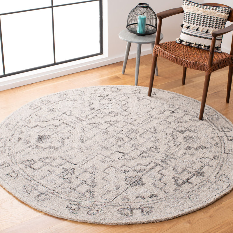 Haylee Hand Tufted Performance Rug, Round 6'