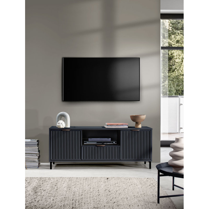Unfinished TV Stand, 56cm H x 135cm L x 41cm W, Indigo
