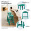 Tabouret de comptoir de cuisine Backless-389910133-392144787