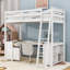 Lit mezzanine avec bureau en U et tablettes de rangement-882918579-882918578