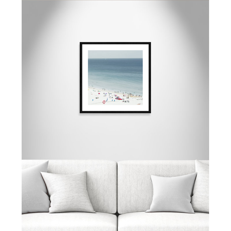 «Monier Sesimbra II» par Ingrid Beddoes - impression, Papier avec cadre en bois noir, H 24,75 po x l 24,75 po x P 0,75 po