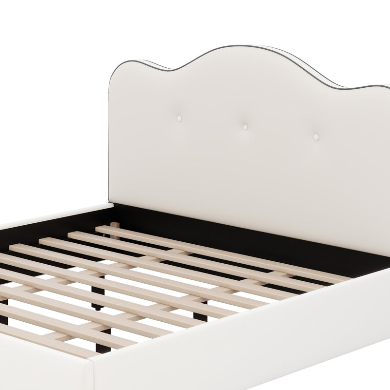 Boucle Upholstered Cloud Floor Bed