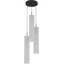 Luminaire suspendu d'intérieur en bronze antique à 6 lumières avec abat-jour cylindrique en acrylique blanc Jannon-11801831-11801832