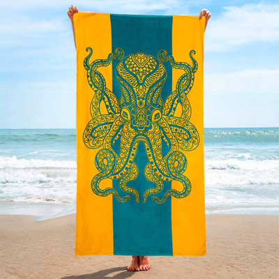Fashion Printed Beach Towel Sky Flower Printed Microfiber Bath Towel Beach Cushion Shawl Wipe Sweat Towel