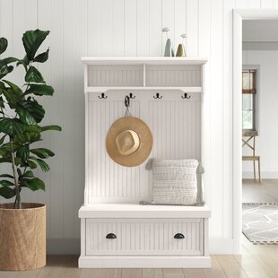 Upholstered Modern Shoe Storage Cabinet with Door White Entryway Storage Bench Cabinet
