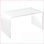 Table basse 32 po en acrylique transparent, conception cascade minimaliste - peu encombrante Presque incassable pour le salon