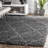 Callum Moroccan Shag Power Loom Performance Gray Rug-1798549510