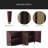 70" Rattan Buffet Cabinet With Storage, 4-Door Sideboard Buffet Cabinet With Adjustable Shelves For Kitchen, Living Room And Dining Room, Easy Assembly-487906315