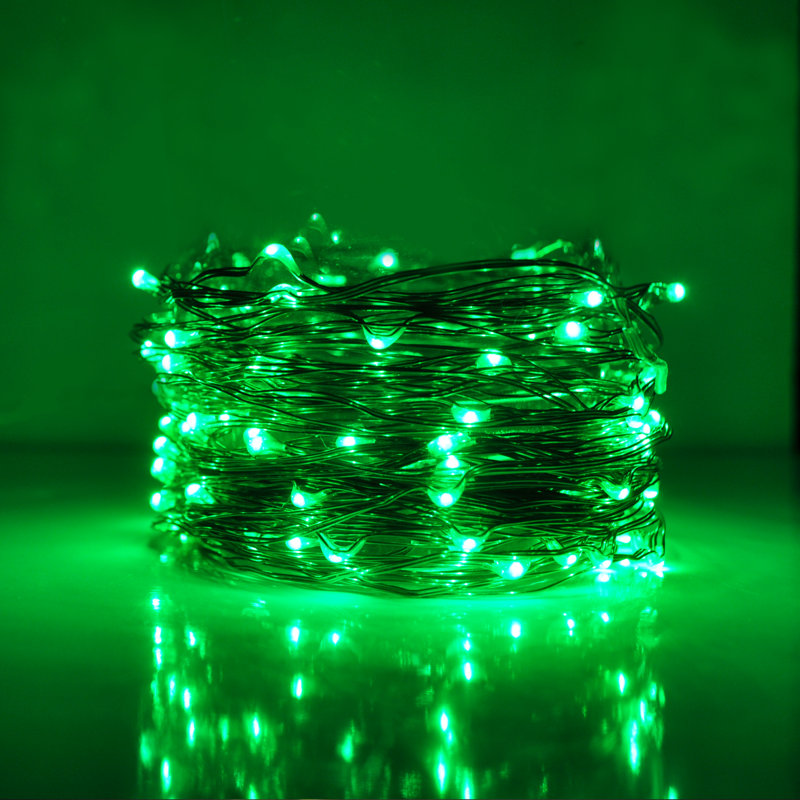 Guirlande lumineuse 100 lumières DEL Geomar, Vert
