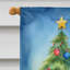 Drapeau de Noël maison de renne-112702258