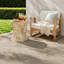 Tables portatives portatives, sablier moderne en béton Mgo pour la maison de jardin