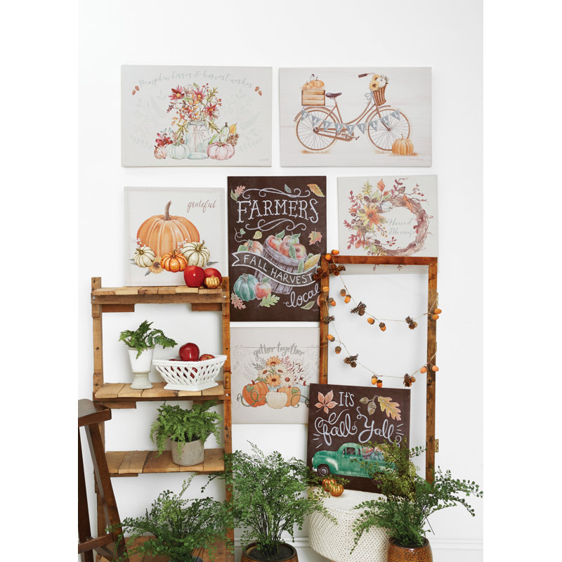 «Pumpkin Kisses», impression sur toile non encadrée