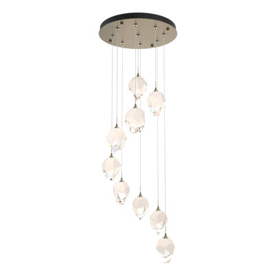 Luminaire suspendu géométrique à 9 lumières Chrysalis