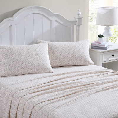 Laura Ashley Cotton Flannel Cozy Sheet Sets