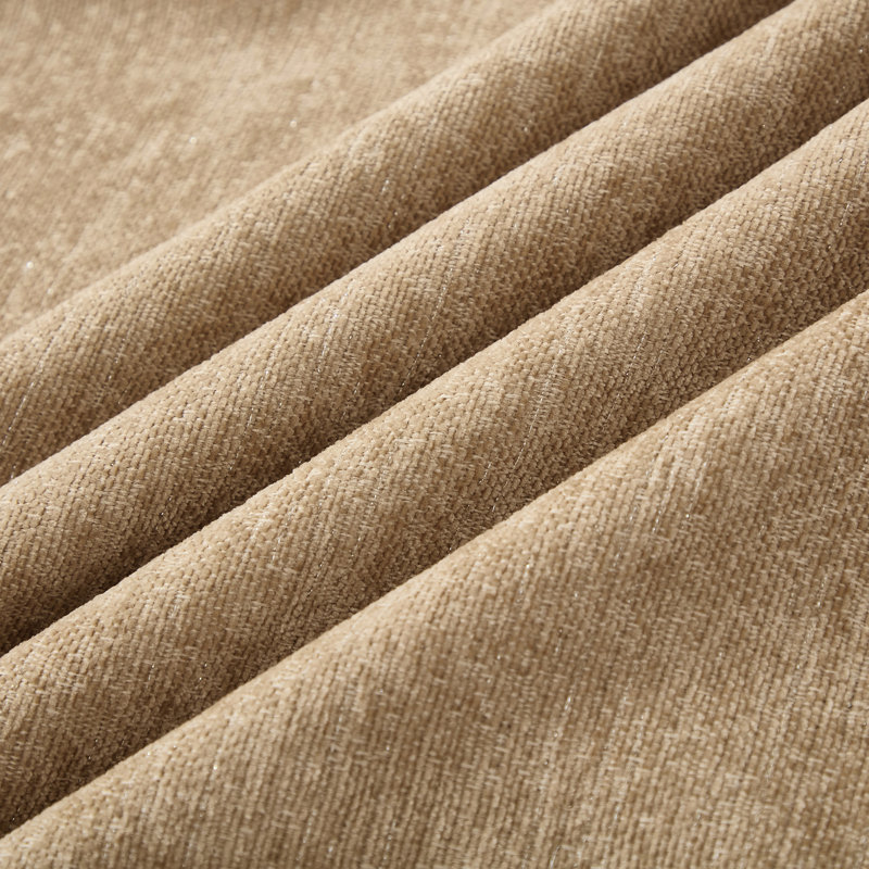 Canapé modulaire classique à trois places en forme de L avec accoudoirs évasés, jupes plissées à volants amovibles et pieds fuselés, canapé à assise profonde en chenille confortable avec repose-pieds mobile, blanc beige