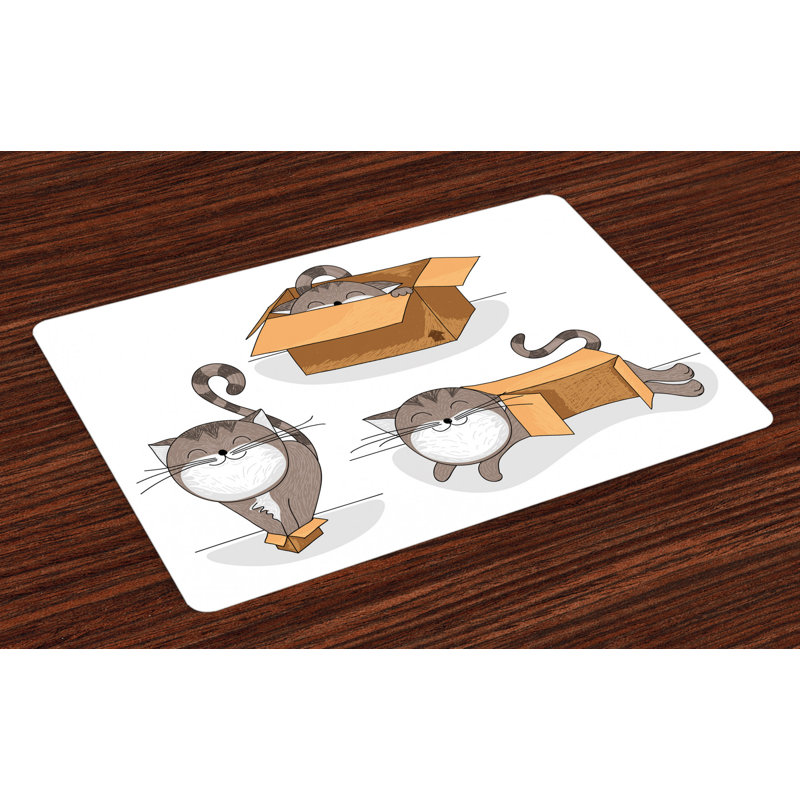 Northup Kitten Cat in the Box Placemat