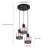 3 - Light Vintage Chandelier Ceiling Hanging Light Fixture With Adjustable Height