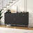 63" Modern Sideboard Buffet, Credenza Storage Cabinets, Adjustable Shelves Buffet Cabinet 