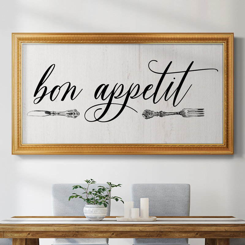 " Bon Appetit ", 25" H x 45" W x 2.5" D