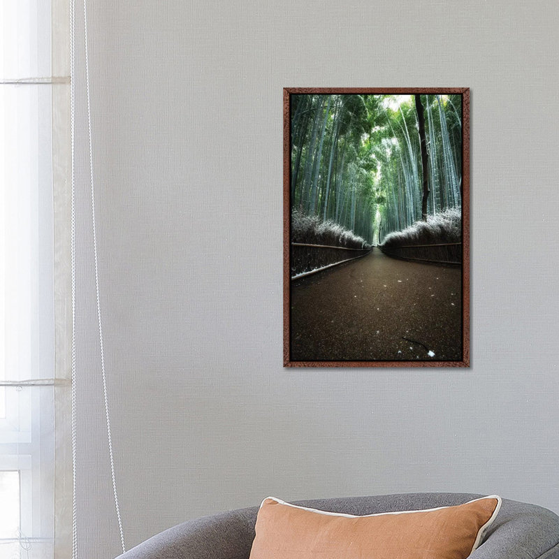 Winter In Japan V by Daisuke Uematsu - Print on Canvas, Classic Brown Wood Framed, 66.04cm H x 45.72cm W x 3.81cm D