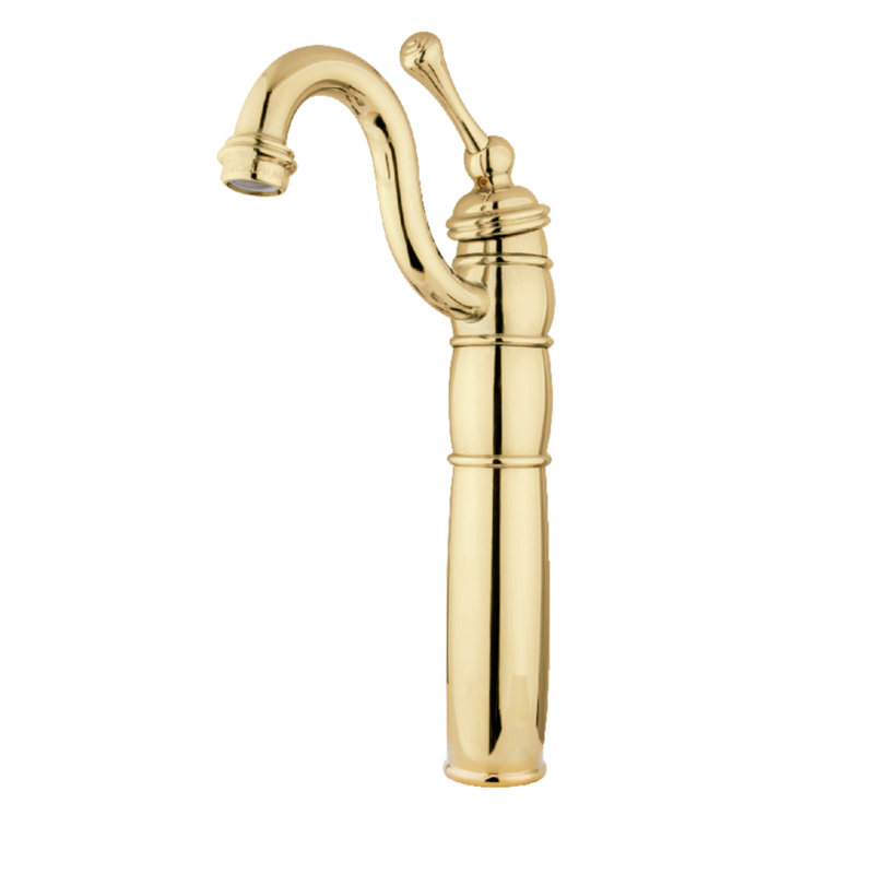 Single Vessel Sink Bathroom Faucet, Polished Brass