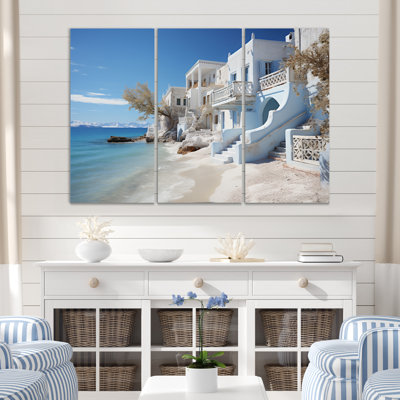 " Beach Whitewashed Shores " 3 - Pieces
