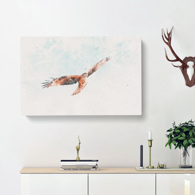 Black Kite Bird - Wrapped Canvas