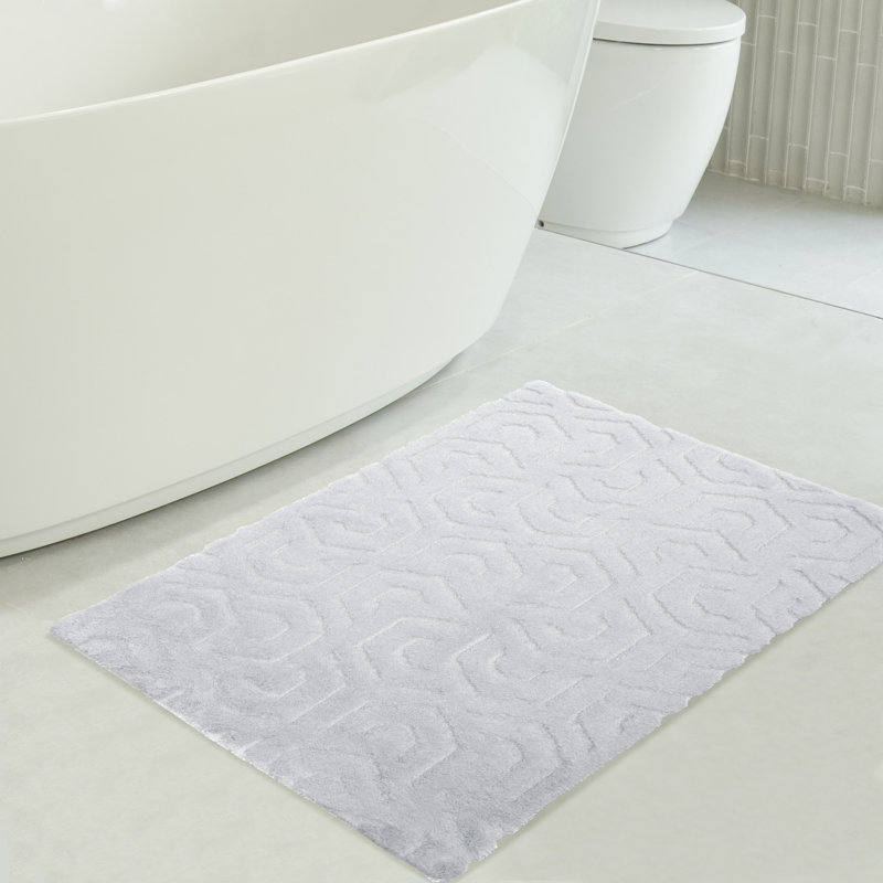  Tapis de bain antidérapant, Gris clair