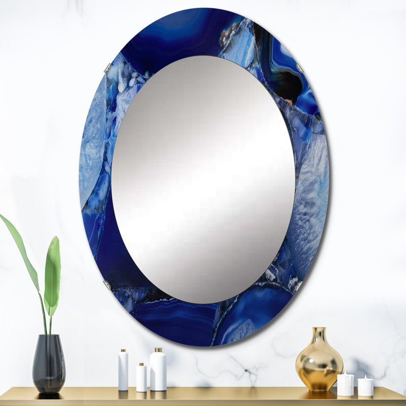 Miroir d'appoint Mid-Century, L 20 po x H 30 po, Abstrait 1