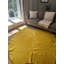 Tapis jaune en cuir de vache teint à la main Cresson