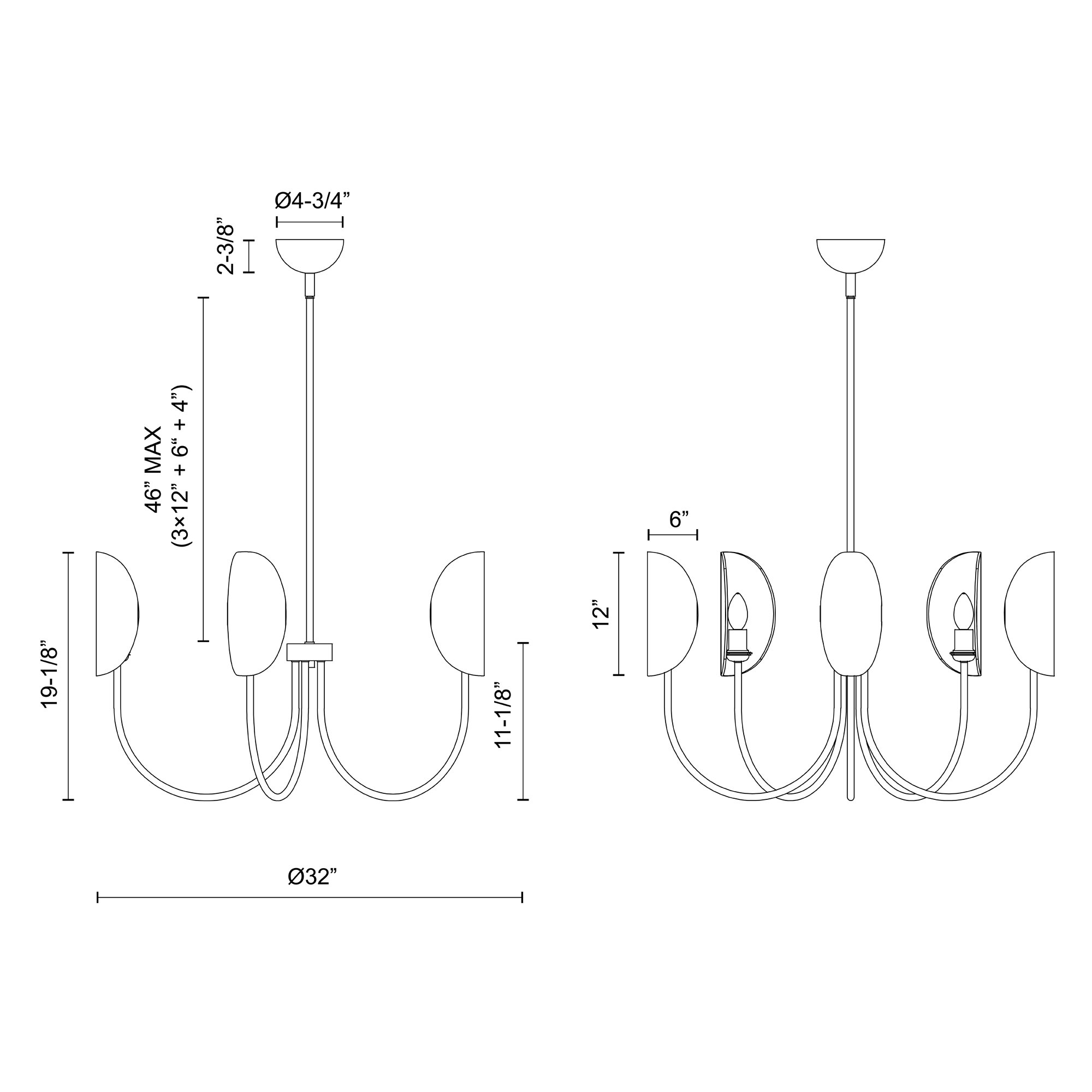 Calline 5 - Light Classic / Traditional Chandelier