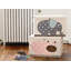 Coffre de rangement escamotable pour enfants à dessin d'hippopotame 3 Sprouts
