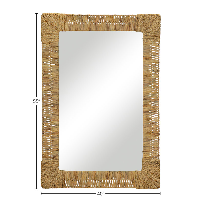 Folha Flat Metal Beveled Wall Mirror