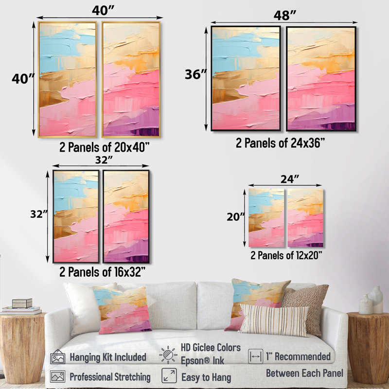 Minimalisme, chasse aux arcs-en-ciel I - art mural traditionnel beige, H 32 po x l 32 po, Impression encadrée flottante, Doré