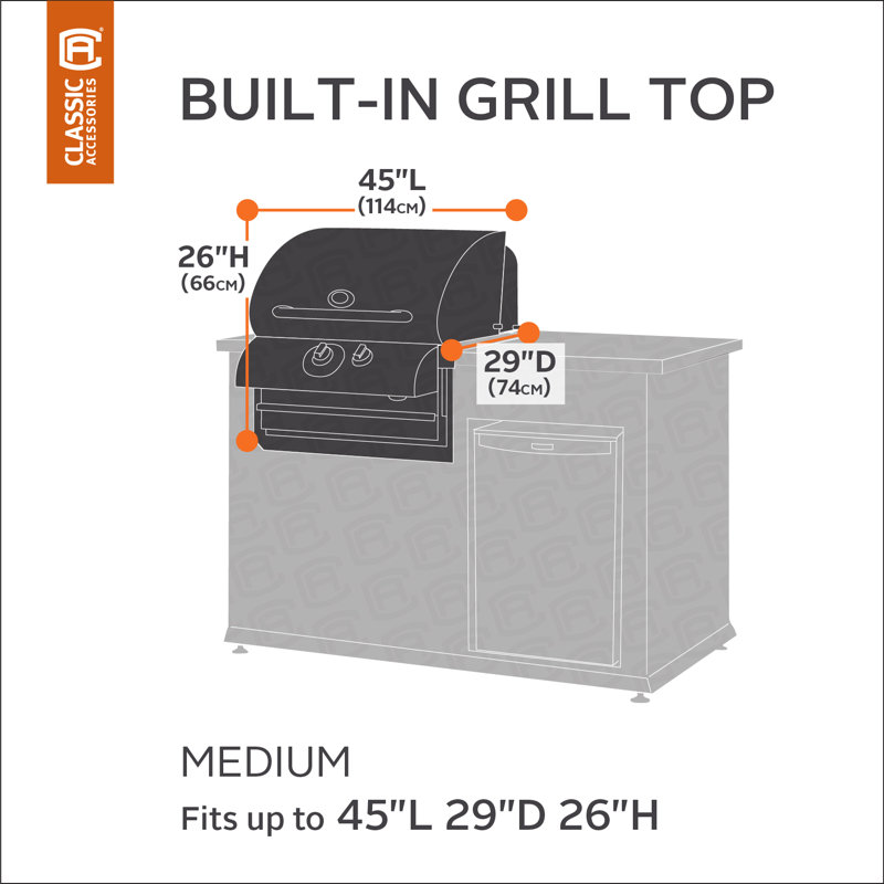 Arlmont & Co. Ayvrie 46'' W x 30'' D Grill Cover