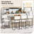 Set of Counter Height Bar Stools 26'' Counter Stools w/ Metal Frame & Footrest-563072109-563072111