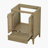 23.6" Single Bathroom Vanity Base Only in Natural