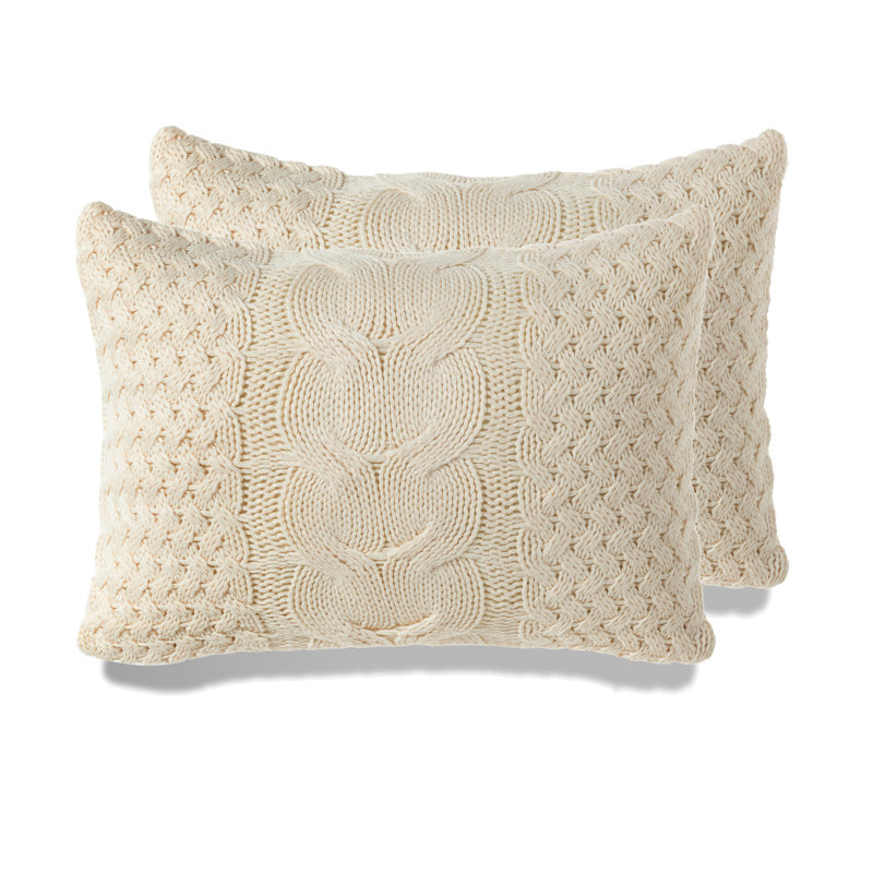 Housse de coussin rectangulaire en acrylique , Géométrique, Pas de bourre