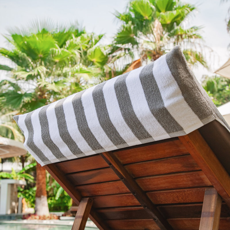 California Cabana Chaise Cover 30x85 Beige (2/Pack), Gray