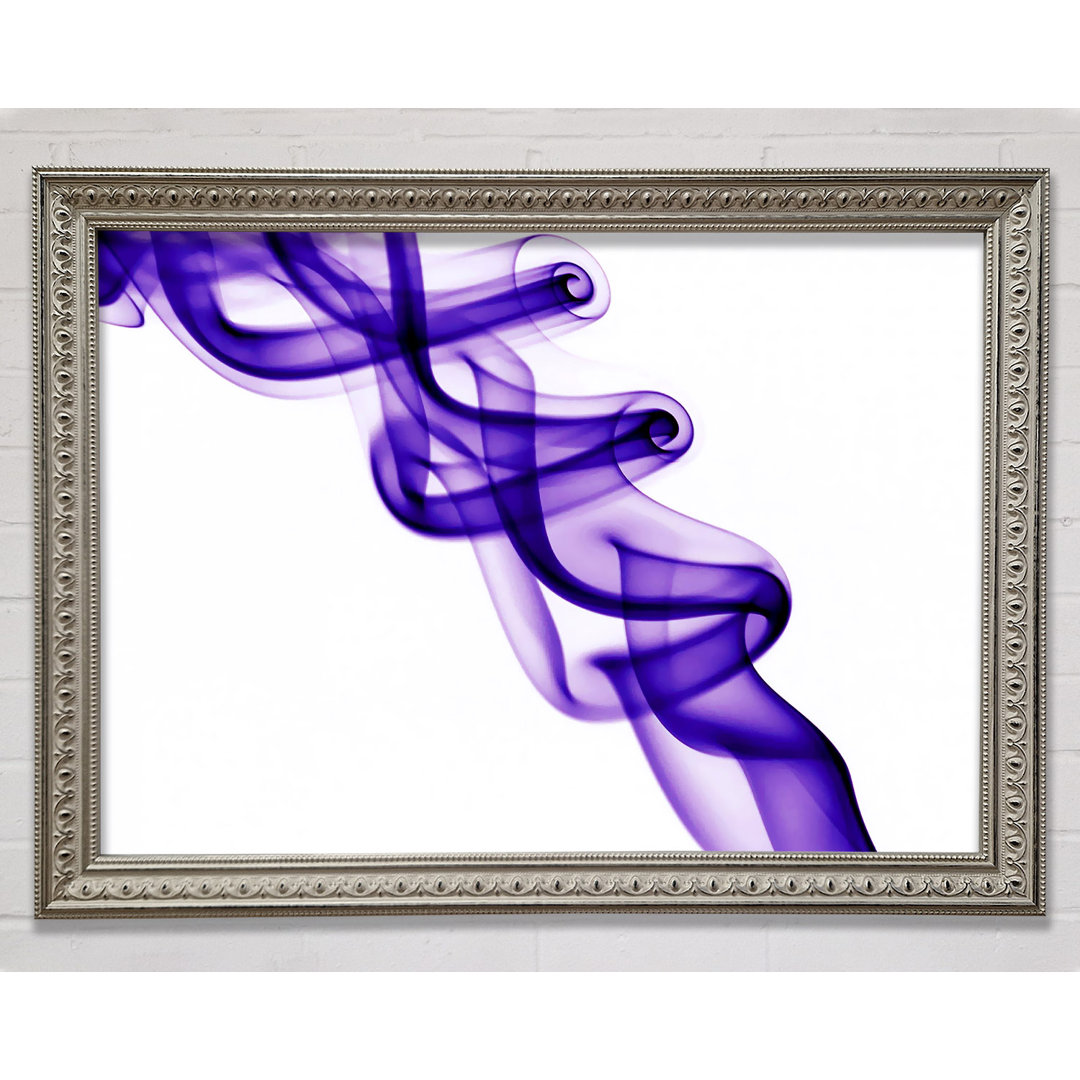 Purple Smoke Twist - Einzelner Bilderrahmen Kunstdrucke