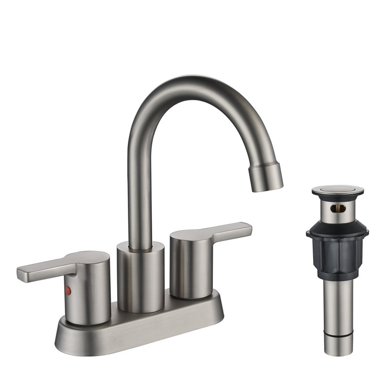 Timed Flow Tap with Waste, Brushed Nickel