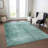 Machine Washable Indoor/Outdoor Xhevrie Teal Rug-569400945