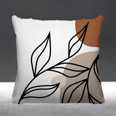 Mia Mid-Century Leaf Indoor Pillow Cover