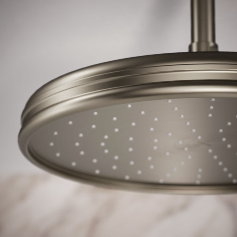Rain Fixed Shower Head, Vibrant Brushed Nickel