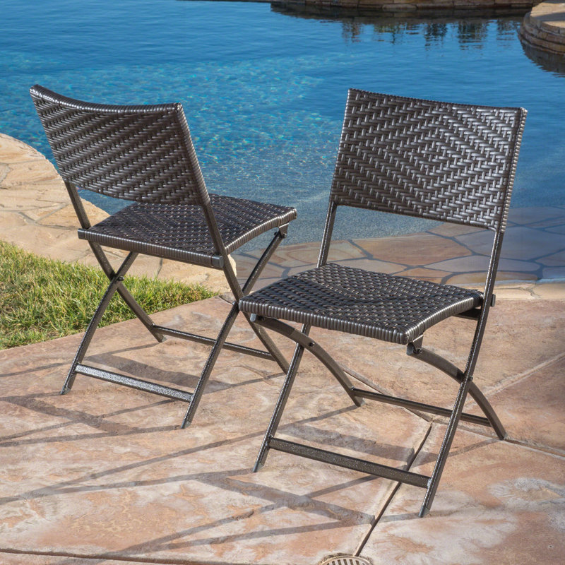 Chaise d'appoint de patio (ensemble de 2)