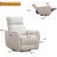 Fauteuil inclinable électrique pivotant l 32,3 po-1224632571