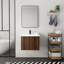 Armoire de salle de bain avec lavabo, portes à fermeture en douceur, fixation flottante, 24 po pour petite salle de bain