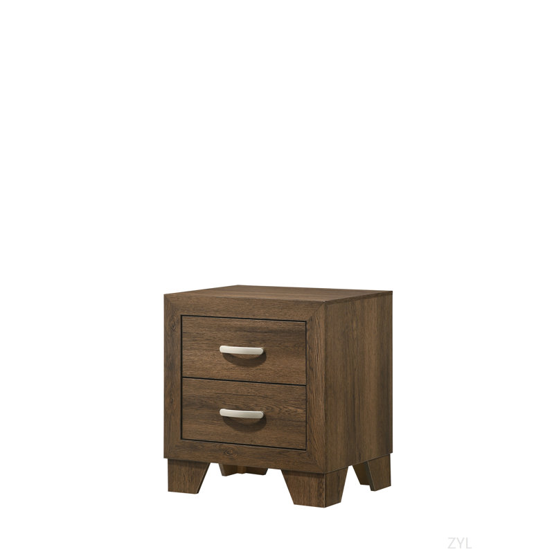 Miquell Oak Finish Nightstand, Oak